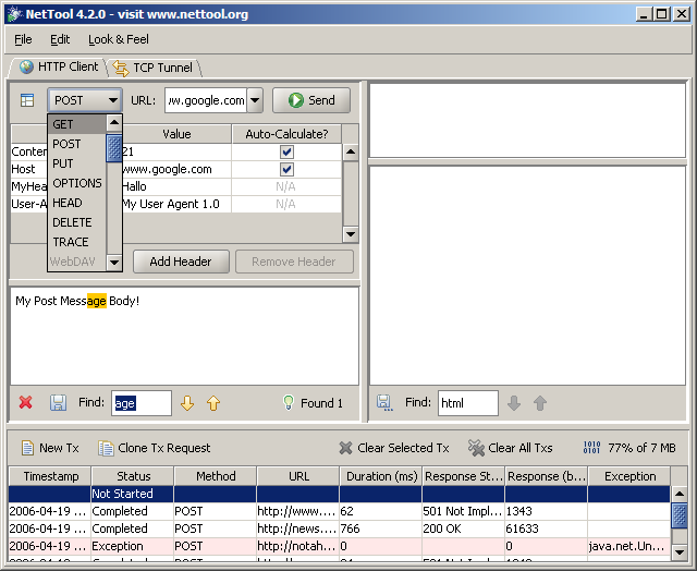 nettool http client