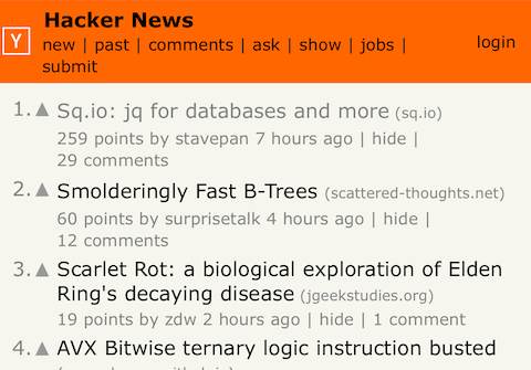 sq top item on Hacker News